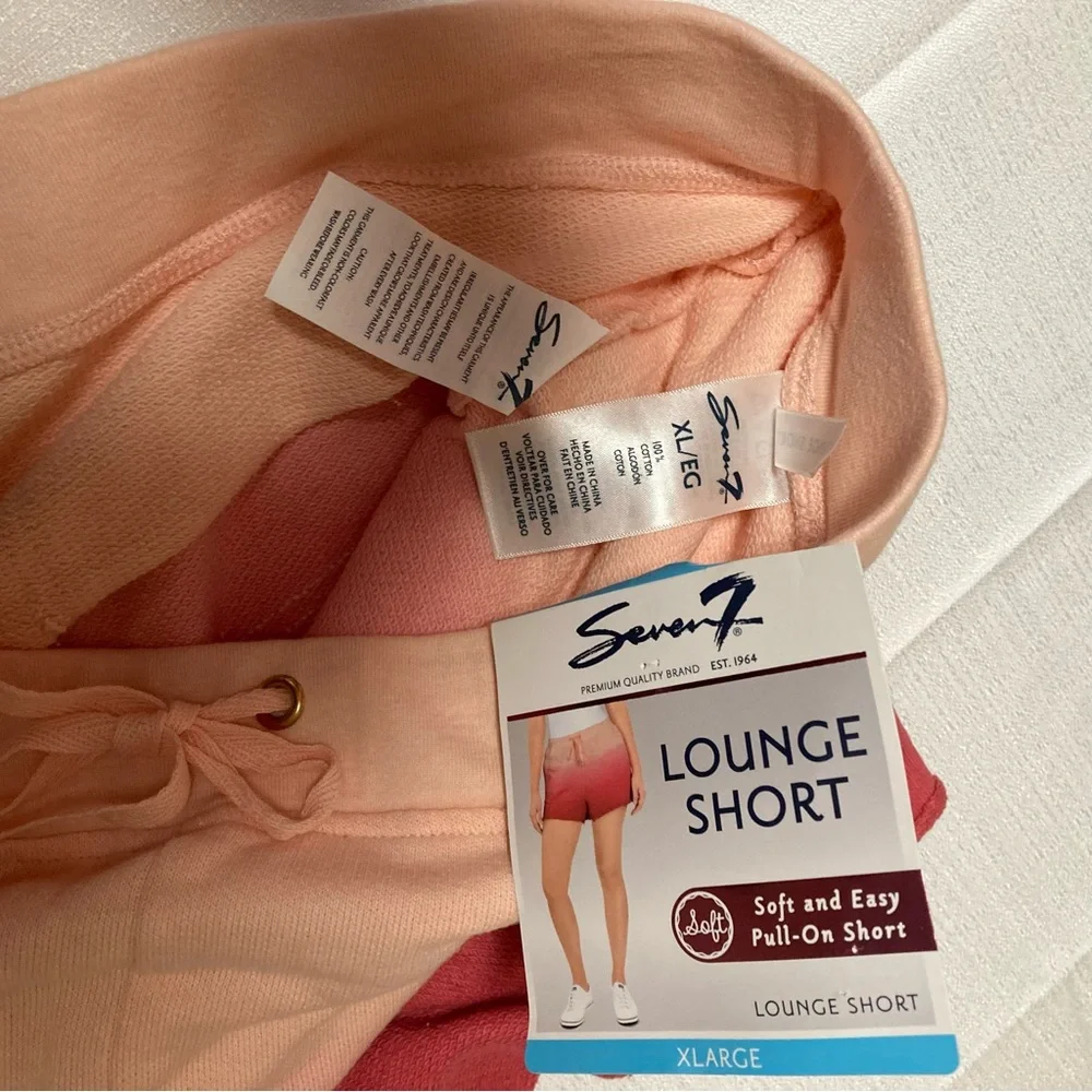 Seven7 Ombre Lounge Shorts | NWT | XL | 100% Cotton | Pockets